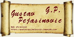 Gustav Pejašinović vizit kartica
